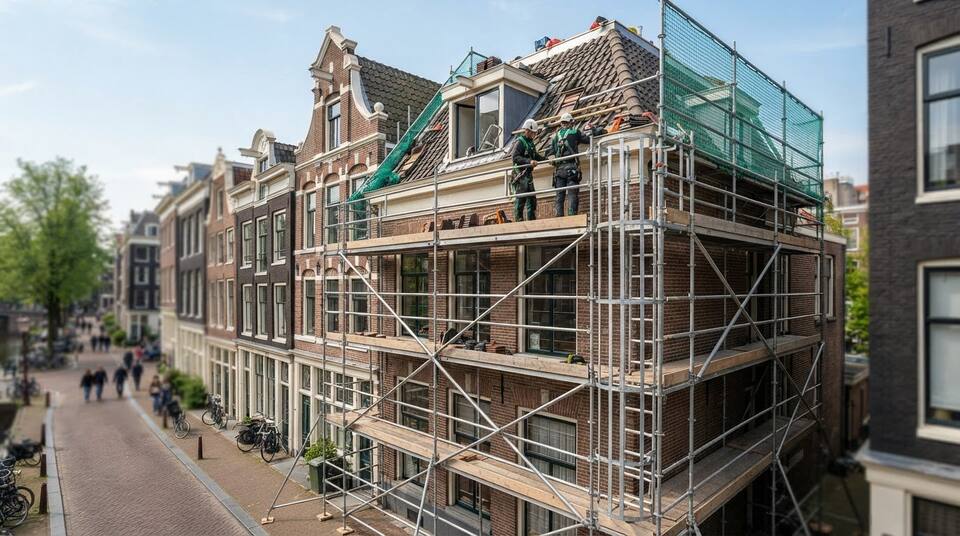 Steiger voor dakrenovatie: zo werk je veilig op hoogte