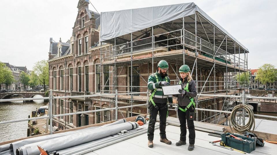 Tijdelijke overkapping steiger huren: zo stem je constructie en planning af